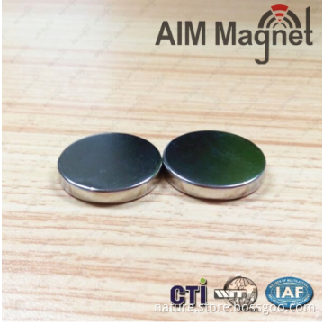 N35 disk rare earth magnet 0.5 inch x 0.125inch
